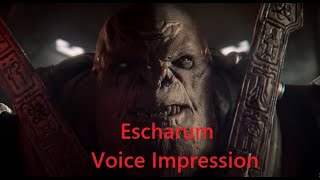 Halo Escharum voice impression [upl. by Idnem609]