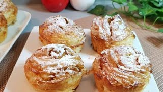 Feuilleté aux Pommes avec Pâte Filo  Croustades Aux Pommes [upl. by Strephonn]