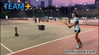 Affordable and Portable Tennis Beginner Ball Machine [upl. by Okorih913]