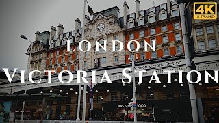 London Victoria Station Walk Through England 4K [upl. by Snah]