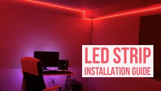 LED Strip Installation Guide  164ft amp 32ft [upl. by Joash]