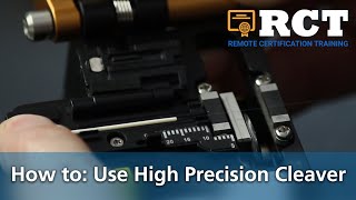 How to Use a High Precision Fiber Cleaver [upl. by Pliner]