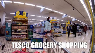 SHOPPING AT TESCO EXTRA STORE  London Supermarket Grocery Shopping Tour [upl. by Melodee735]