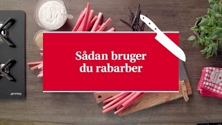 Sådan bruger du rabarber  Karolines Køkkenskole [upl. by Nennerb]