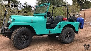 1965 Jeep CJ5 Restoration Full Video [upl. by Aneger]