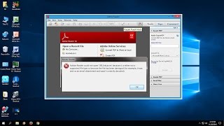 How to Fix PDF Reader Not Working In Windows 10817 Acrobat Reader DC [upl. by Kosaka]