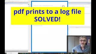 Adobe PDF print to log file issue  SOLVED [upl. by Maggy]