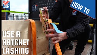 How to use a Ratchet Lashing  SafetyLiftinGear [upl. by Malone]