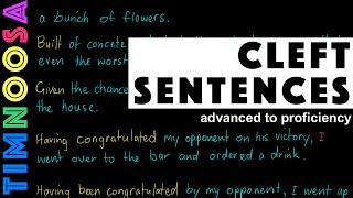 Learn English Cleft sentences Advanced  Proficiency [upl. by Buford]