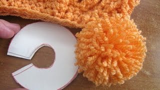 How to make a Yarn pompom maker tutorial [upl. by Arnelle]