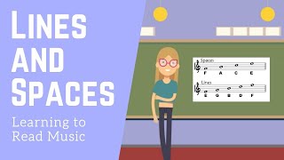 Learning to Read Music Treble Clef Lines and Spaces [upl. by Ordnaxela357]