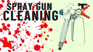 Cleaning a Paint Sprayer Graco SG2 Spray Gun [upl. by Eicyak]