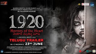 1920 Horrors of the Heart  Official Telugu Trailer  Mahesh B Anand P Vikram B Avika Krishna B [upl. by Bore]