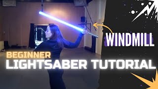 Windmill  LIGHTSABER amp STAFF SPINNING TUTORIAL  Michelle C Smith [upl. by Dressel913]