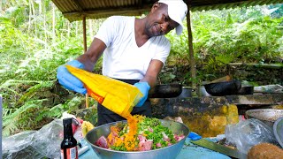 Jamaican Food 🇯🇲 KING OF CURRY GOAT  Oxtail and Ackee in Montego Bay Jamaica [upl. by Kunkle]