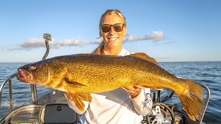 Walleye Fishing Lake Michigan CATCH amp COOK  Field Trips Wisconsin [upl. by Nitsraek]