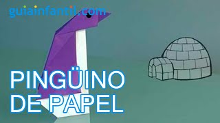 Un pingüino de papel papiroflexia [upl. by Port871]