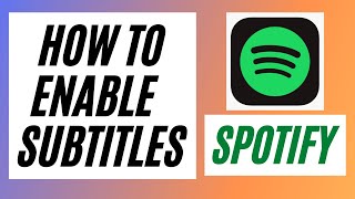 How to enable subtitles on Spotify [upl. by Assiruam]