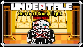 Undertale Hard Mode Neutral Sans Fight Phase 3 Completed ADISPLAY Take  Undertale Fangame [upl. by Adnuhsal964]