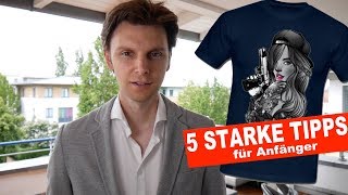 5 Tipps ein TShirt Business aufzubauen auf Spreadshirt oder Merch by Amazon [upl. by Patty501]