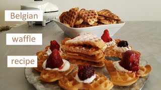 Belgian waffle recipe  Belgijske vafle [upl. by Eiramana]