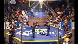 Gronda II La Parka Jr Zorro vs Elix Skipper Konnan Muerte Cibernetica [upl. by Egiaf413]