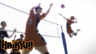 Karasunos Killer Attack  HAIKYU TO THE TOP [upl. by Illehs27]