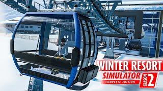 WINTER RESORT SIMULATOR 2 2 HEXENKESSELBAHN beschicken und Transportmission im Skigebiet  WRS 2 [upl. by Zailer]