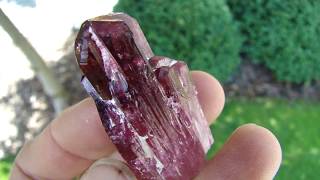 Rubellite TOURMALINE Crystals  Malkhan Russia [upl. by Muriel414]