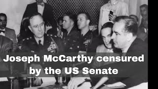 2nd December 1954 US Senator Joseph McCarthy censured by the Senate [upl. by Farman329]