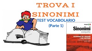 Test dei Sinonimi ITA  Dizionario Italiano e Parole [upl. by Adnilemreh]