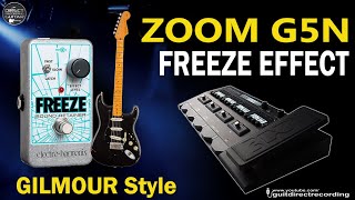 ZOOM G5n FREEZE Simulation  GILMOUR style Free Settings [upl. by Aral]