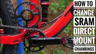 How to change SRAM direct mount chainrings [upl. by Gelya]