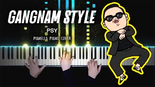 i play GANGNAM STYLE but with 4 hands [upl. by Wolsniw643]