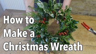 How to Make a Christmas Holiday Wreath [upl. by Ahseal565]