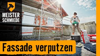 Fassade verputzen  HORNBACH Meisterschmiede [upl. by Elleyoj]