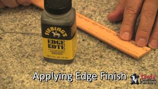 How To Finish Exposed Edges On Leather [upl. by Viki]