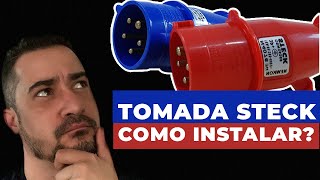 Como instalar Tomada STECK 16A a Tomada Industrial  Famosa [upl. by Ronym]