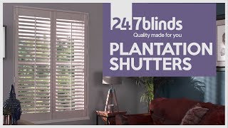 Plantation Shutters  247 Blinds [upl. by Oinigih]