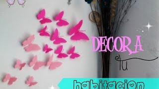 Mariposas de papel  Decora tu espacio  Varianidades D [upl. by Rempe]