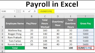 Easy Payroll System In Excel [upl. by Blandina]