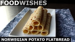 Norwegian Potato Flatbread Lefse  Food Wishes [upl. by Hsepid]