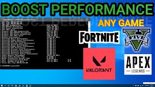 Best CMD commands to improve Performance and FPS in any Game [upl. by Nahsin]