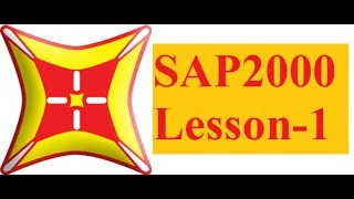 SAP 2000 Tutorial For Beginners LESSON1 [upl. by Lime]