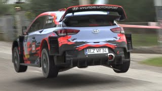 Thierry Neuville at Rally Legend 2019  Hyundai i20 WRC Launch Control Donuts Jumps amp More [upl. by Milena]