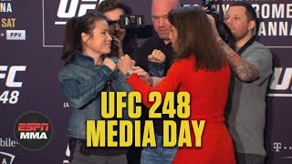 UFC 248 Media Day Faceoffs  ESPN MMA [upl. by Aiam469]