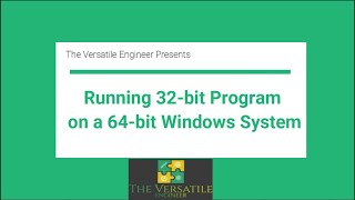 Running 32 bit Programsoftware on a 64 bit Windows System [upl. by Aicekat369]