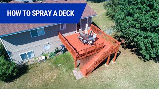 How to Spray a Deck [upl. by Aible]