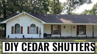 DIY CEDAR SHUTTERS  Easy 30Minute Project [upl. by Pawsner65]