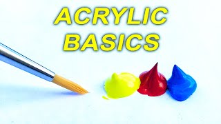 Acrylic Painting TIPS for Beginners  How to GET STARTED [upl. by Surbeck34]